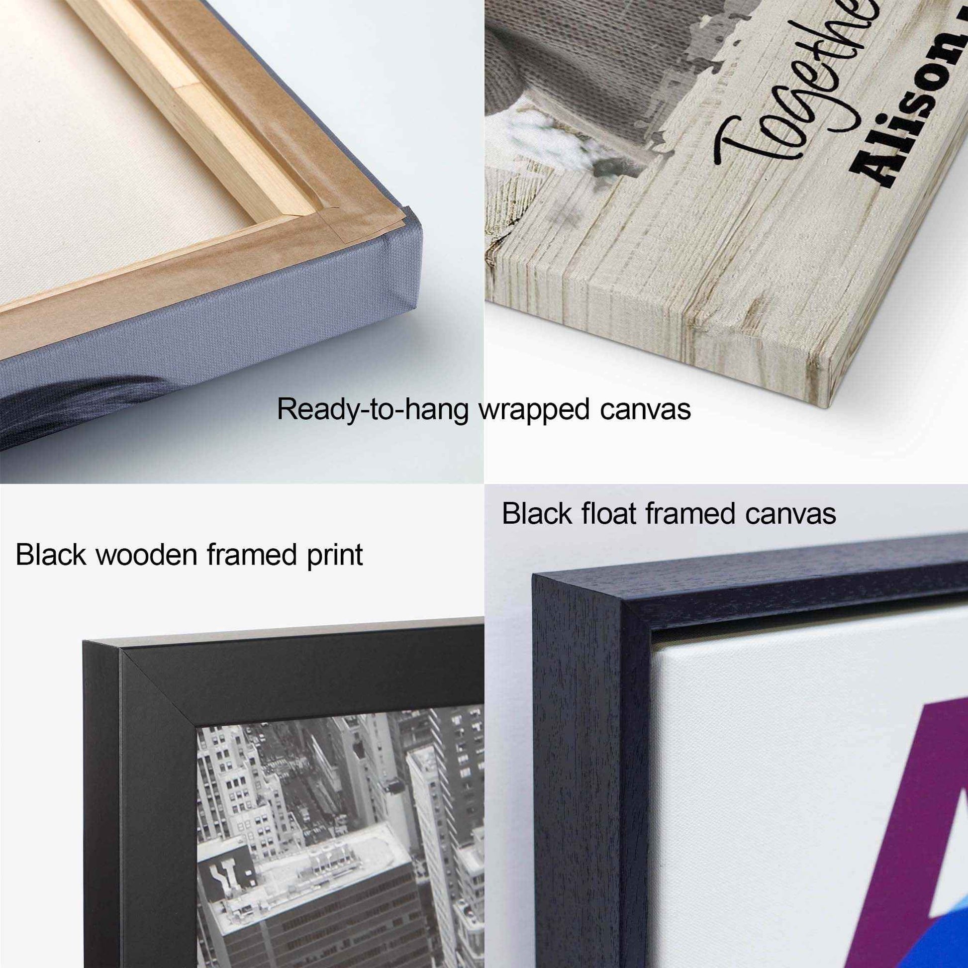 Heart Shaped Photo with Message Custom Artwork