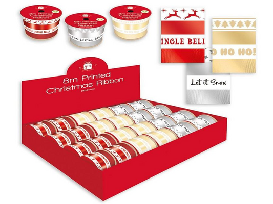 Christmas Metallic Ribbon
