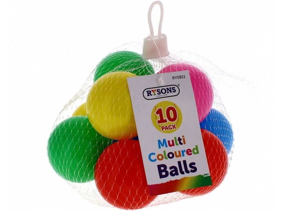Coloured Play Balls Pk10