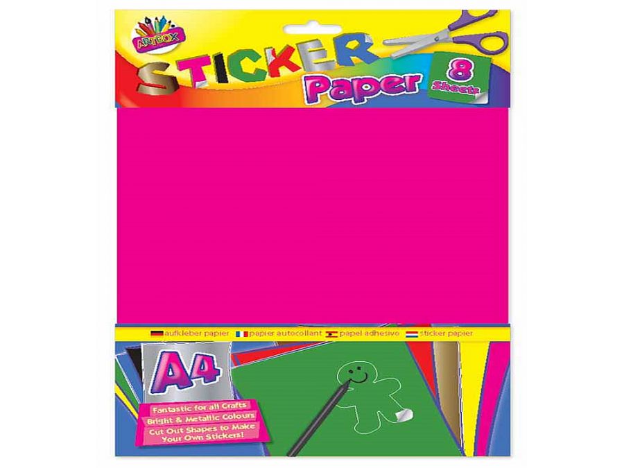 Coloured Sticker Paper