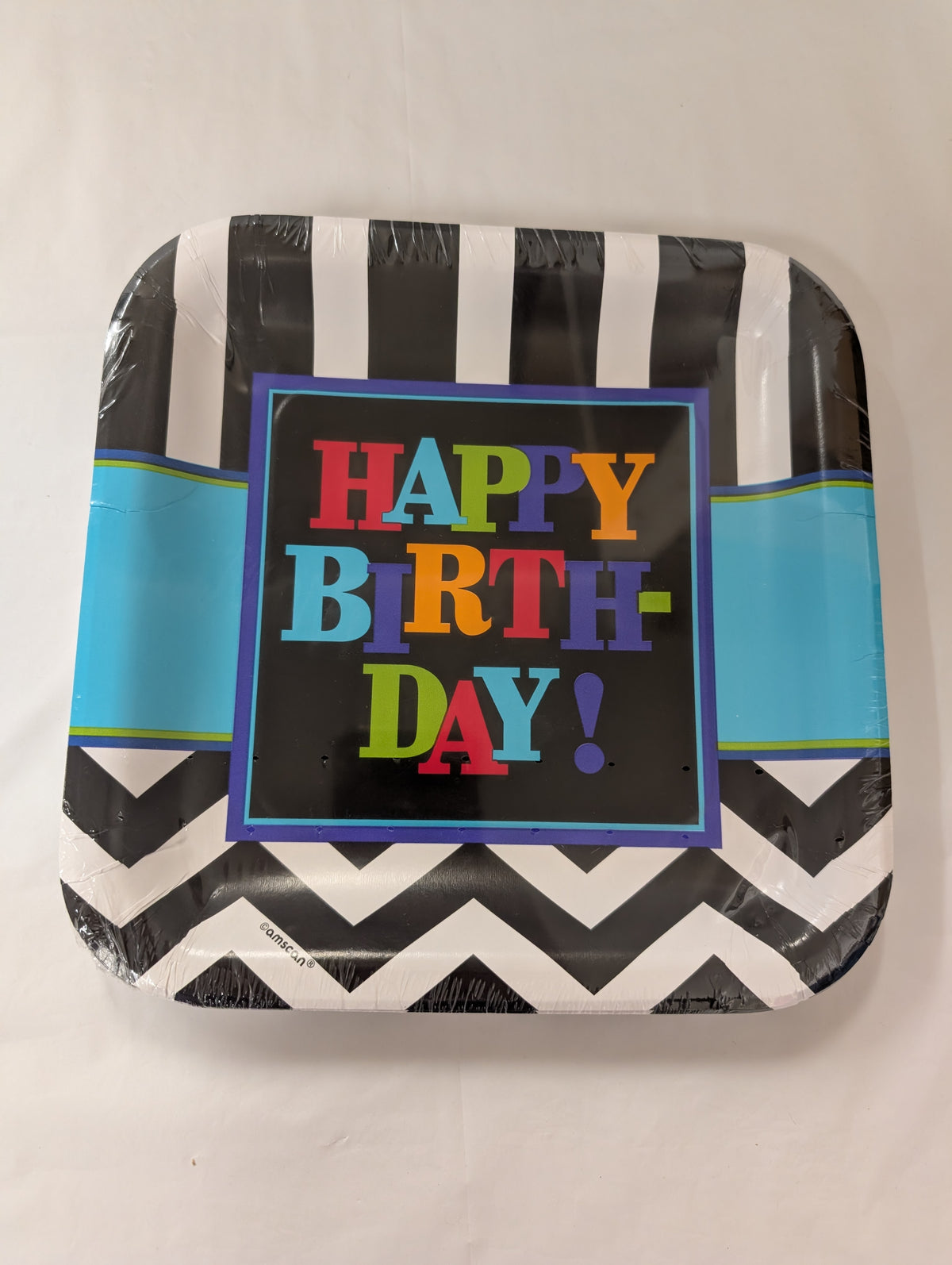 Multicoloured Birthday Plates