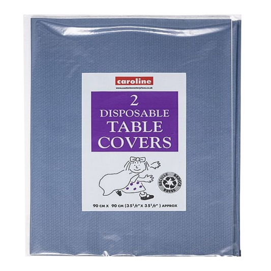 Dark Blue Disposable Table Covers Pk2