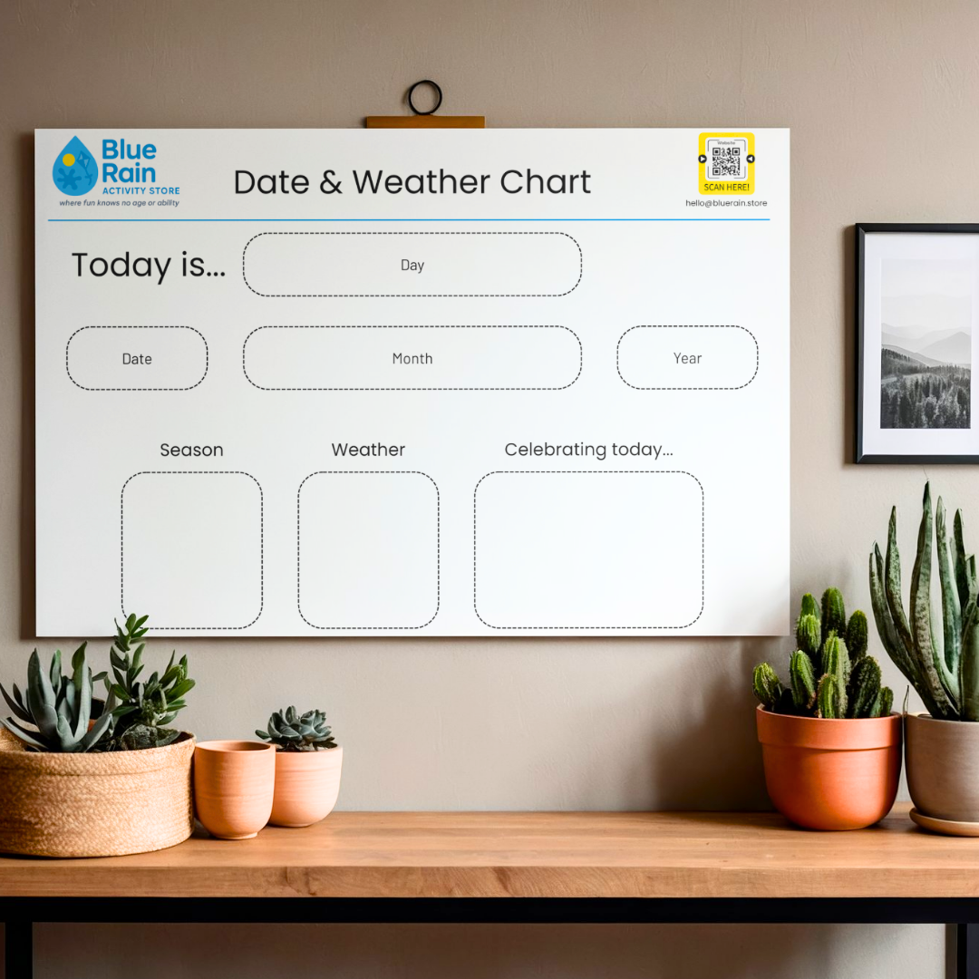 Date & Weather Chart Orientation Board – Interactive Learning & Routine Chart