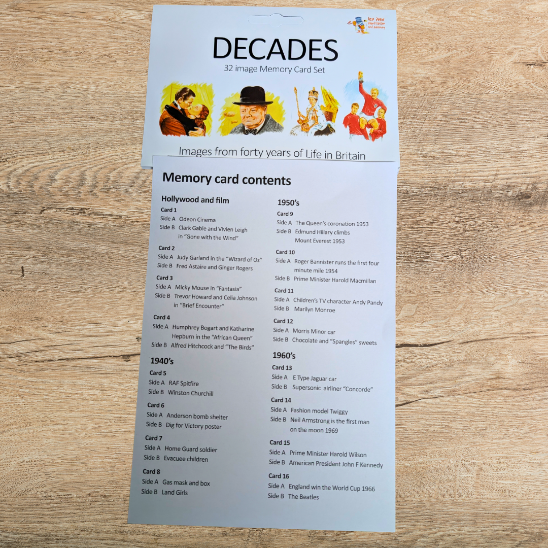 Decades Memory Cards