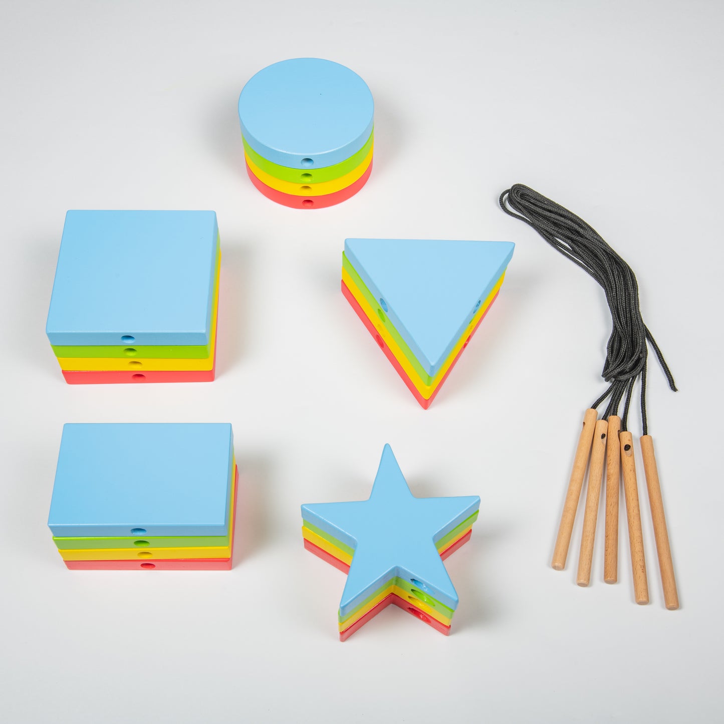 Wooden Giant Lacing Shapes