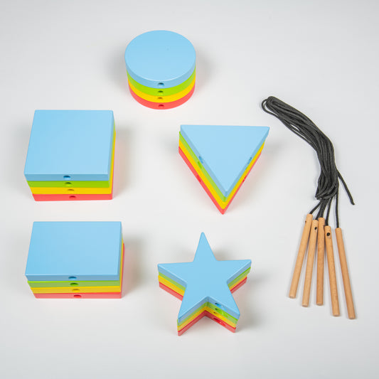 Wooden Giant Lacing Shapes