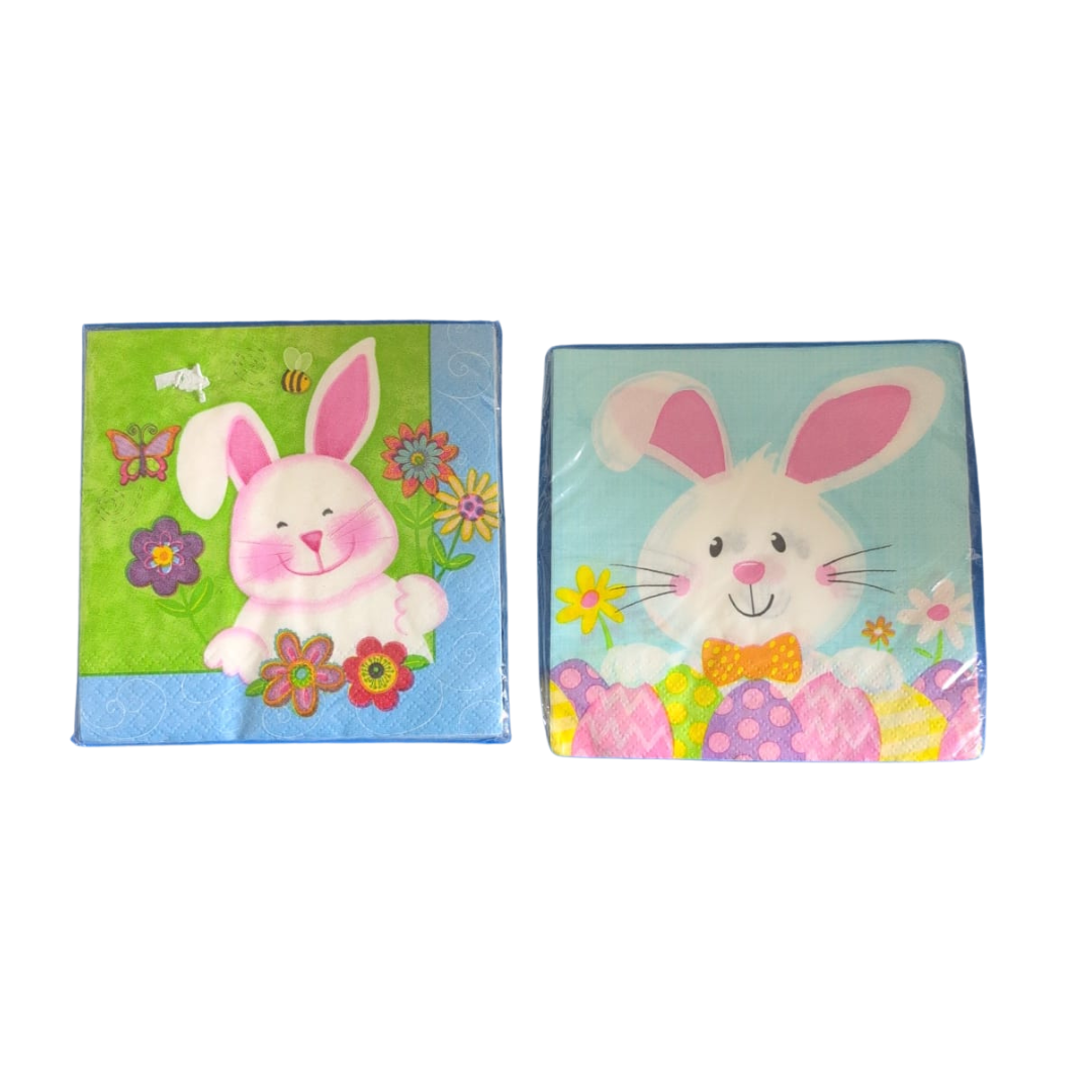 Easter Bunny Napkins Pk16