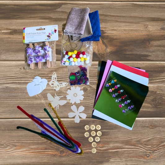 Embellishment Craft Kit – Creative Craft Supplies for Card Making & Puppets