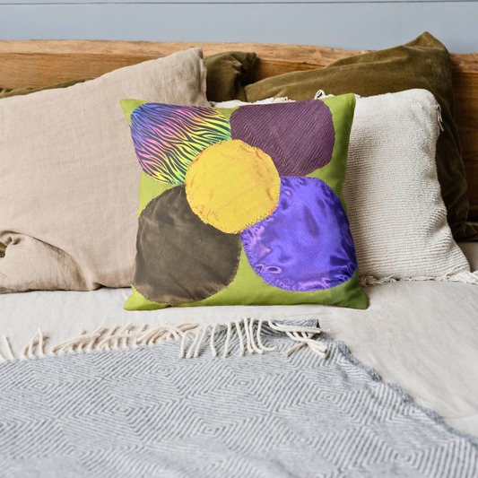 Flower Power Calming Textured Cushion Cover