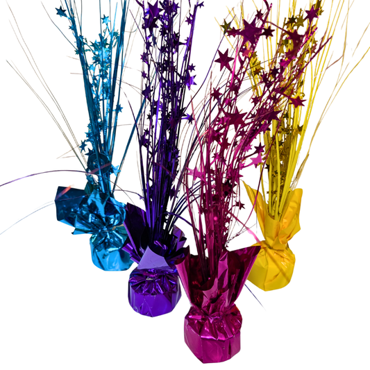 Foil Table Centrepieces - Various Colours