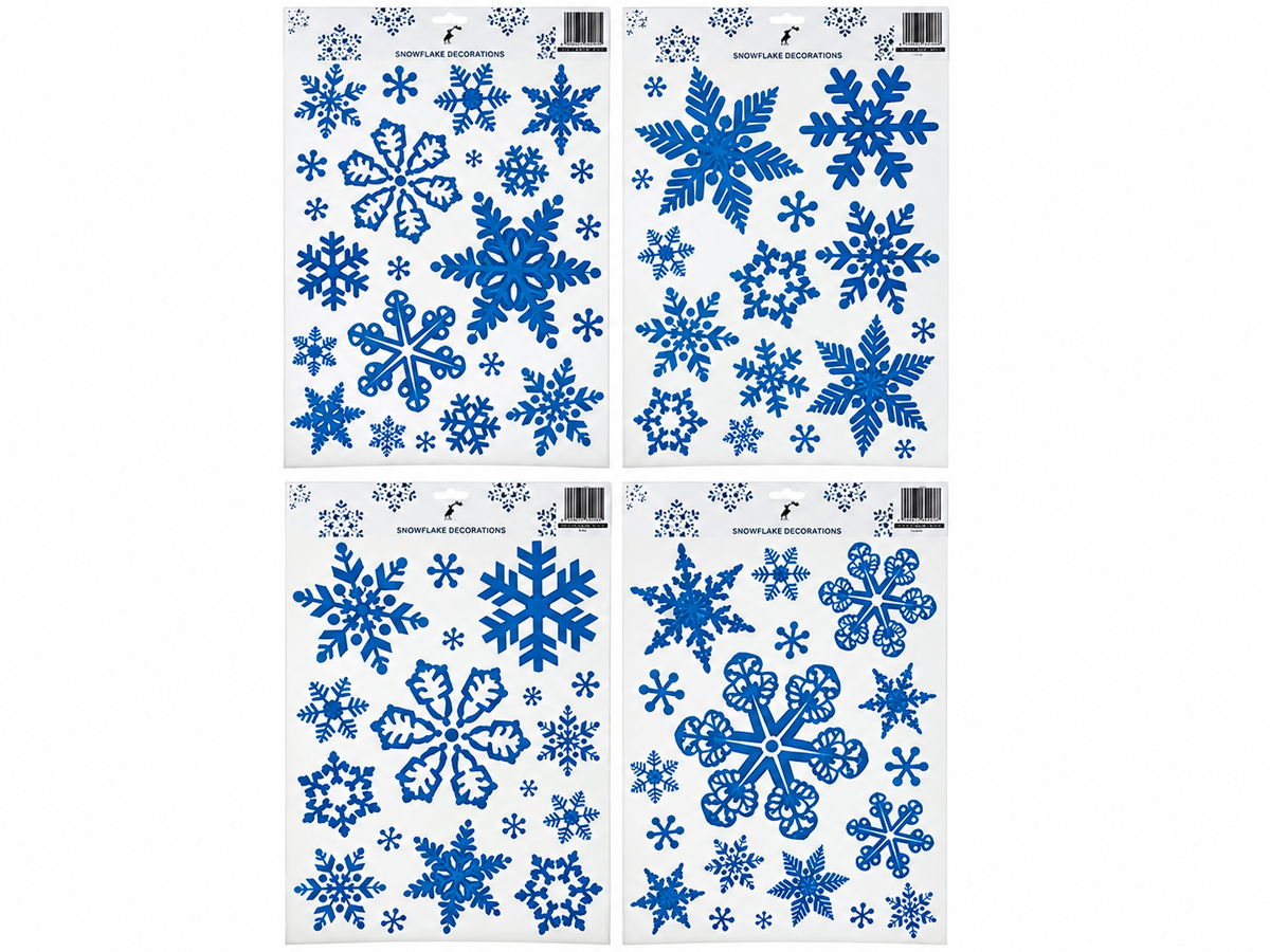 Snowflake Christmas Window Stickers
