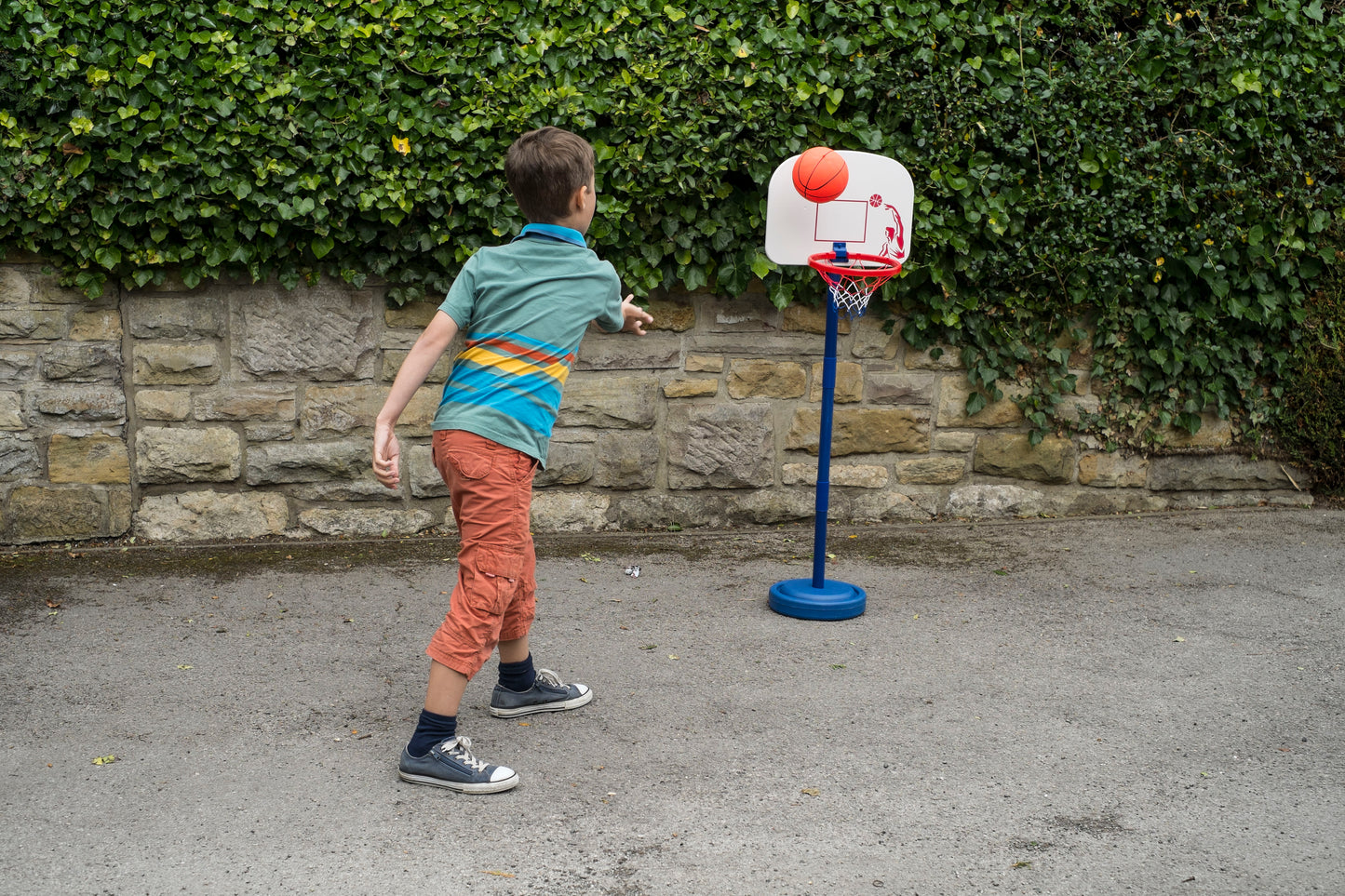 Traditional Garden Games Junior Basketball Set – Garden Basketball Fun for Kids