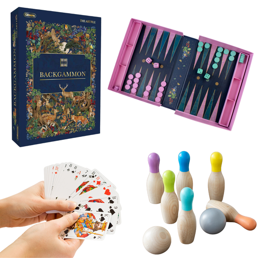 Games Club Kit | Cards | Backgammon | Tabletop Skittles