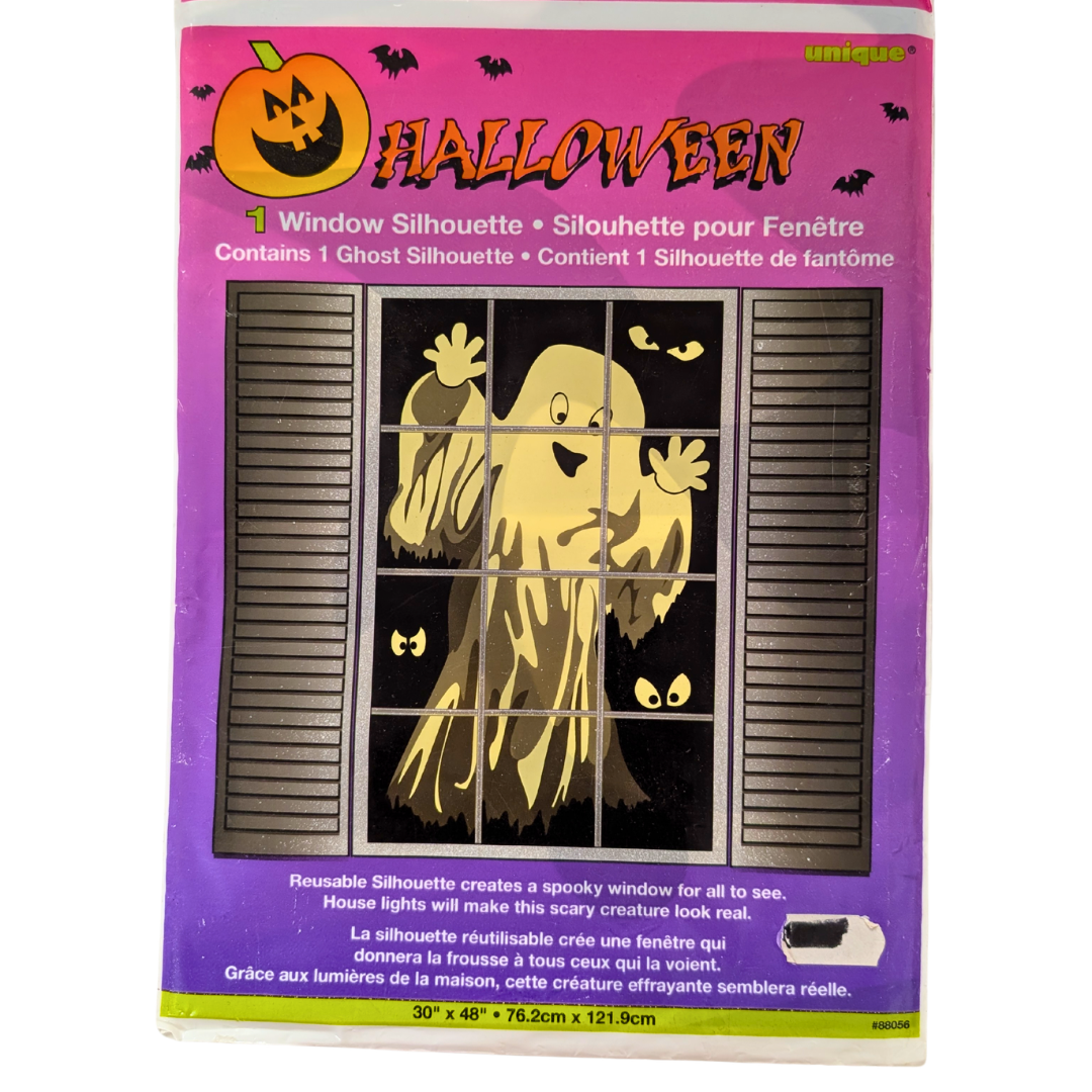 Friendly Skeleton / Ghost Window Silhouette