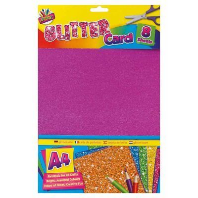 A4 Glitter Card