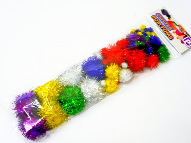 Tinsel Pom Poms