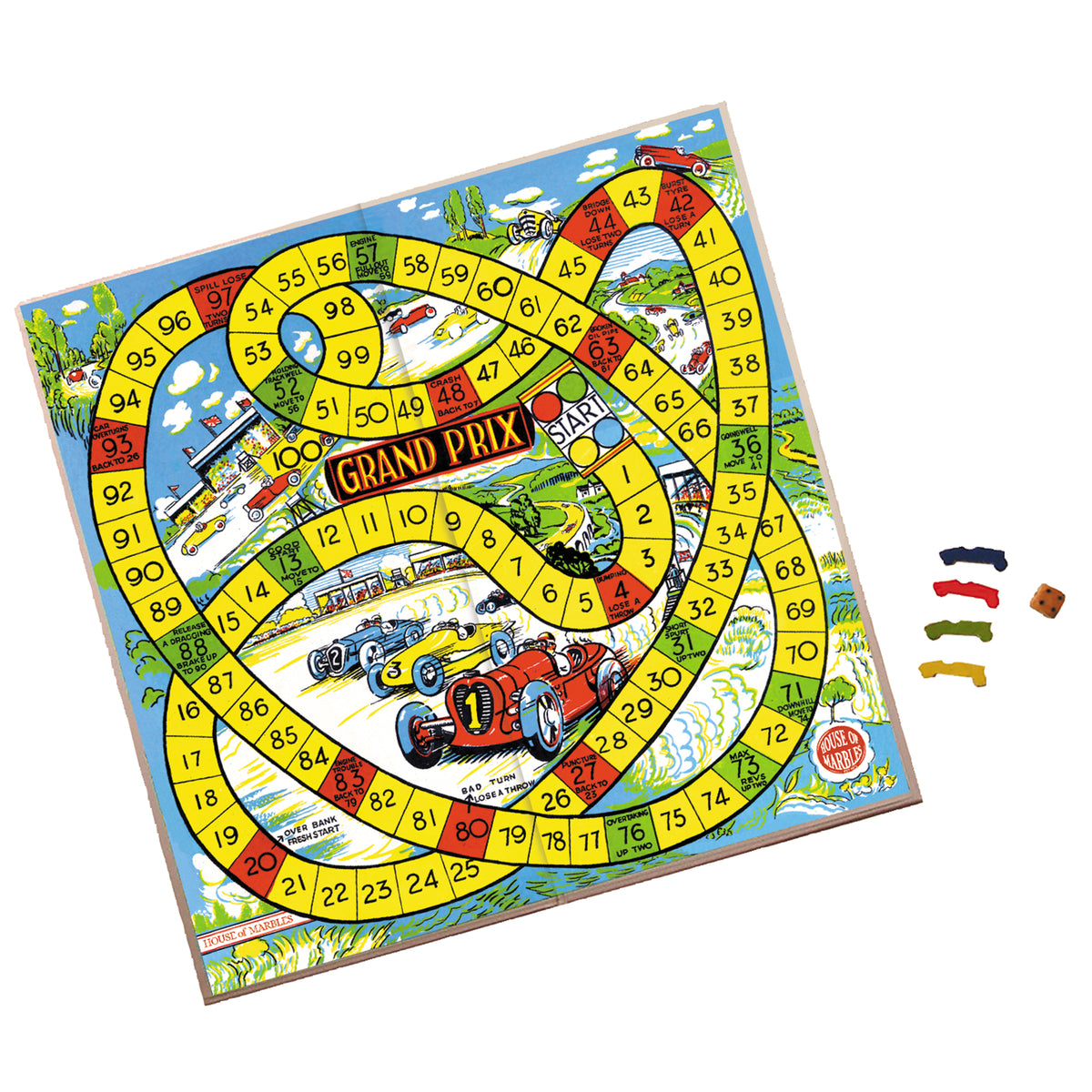 Grand Prix Racing Board Game