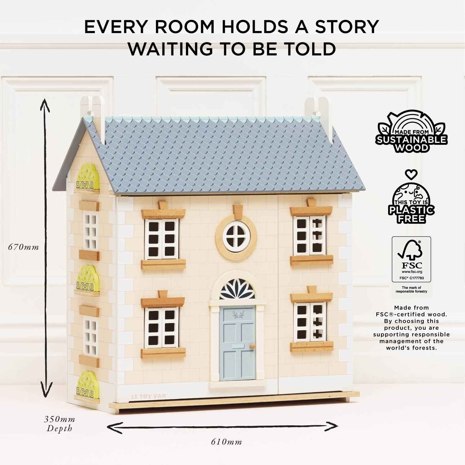 Bay Tree Wooden Dolls House