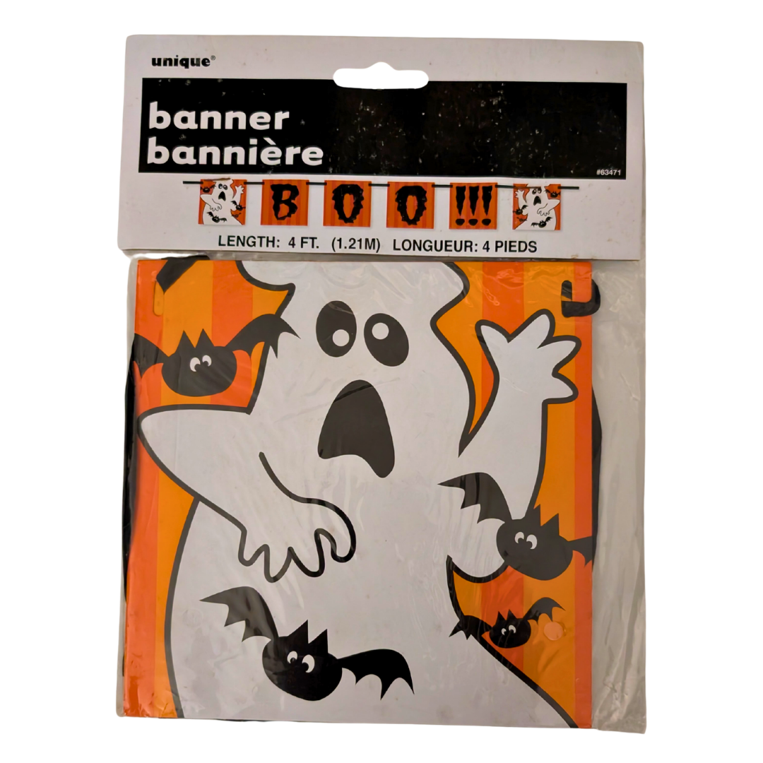 Halloween 'BOO' Pennant Banner