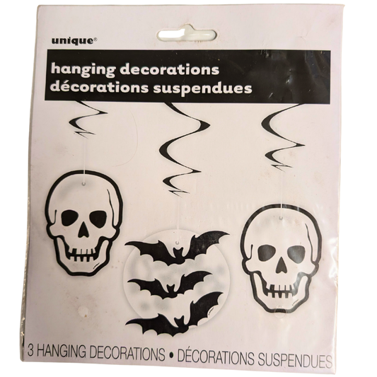Halloween Hanging Swirls – Skulls & Bats