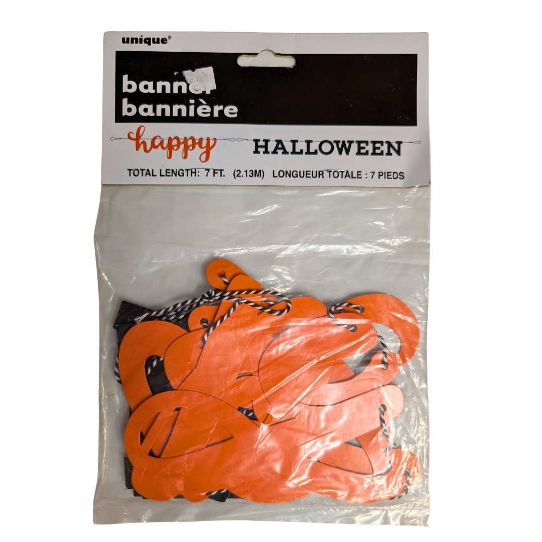 Happy Halloween Letter Banner