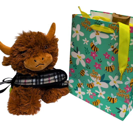 Feely Fred Plush Highland Cow