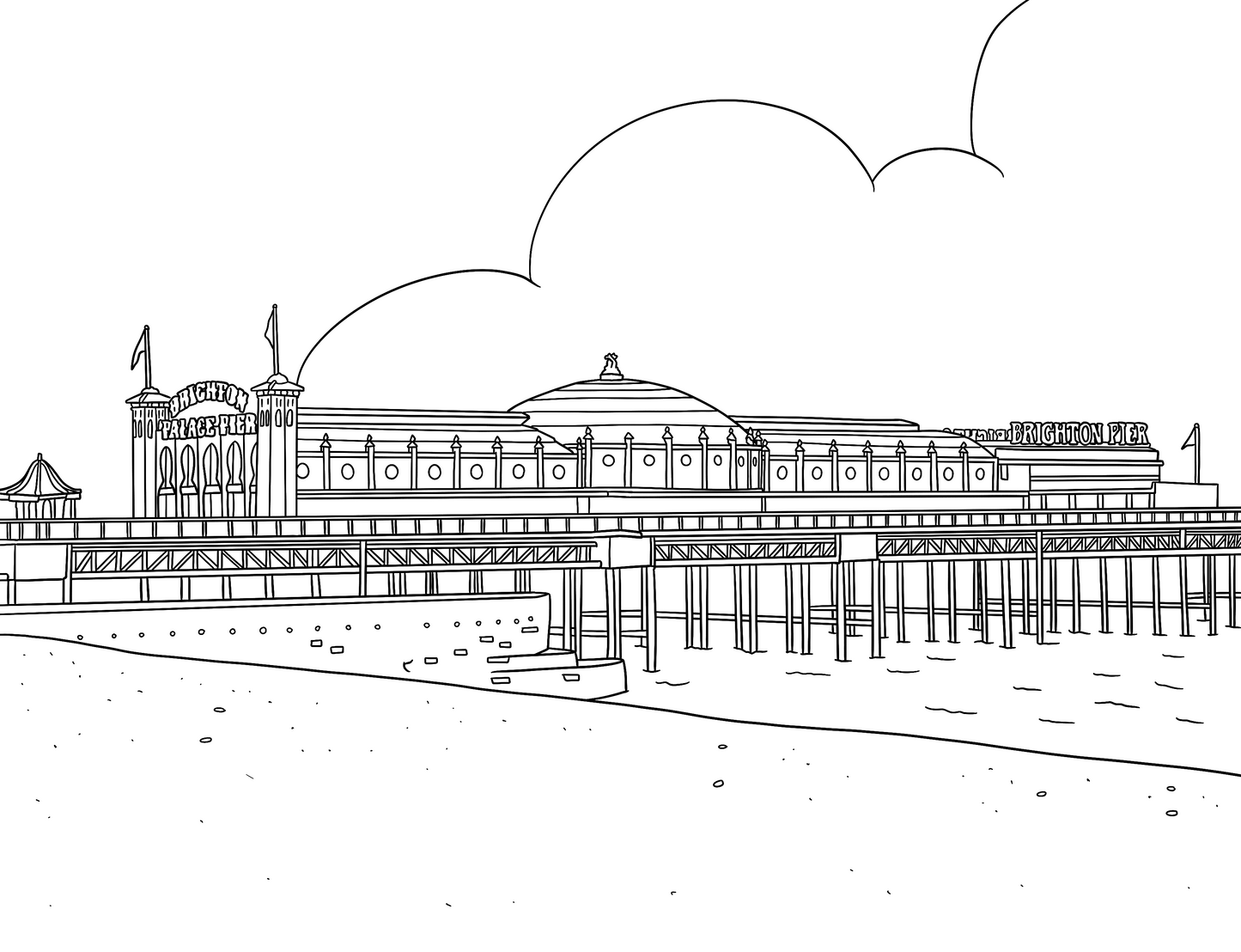 Brighton Colouring Book (A4)