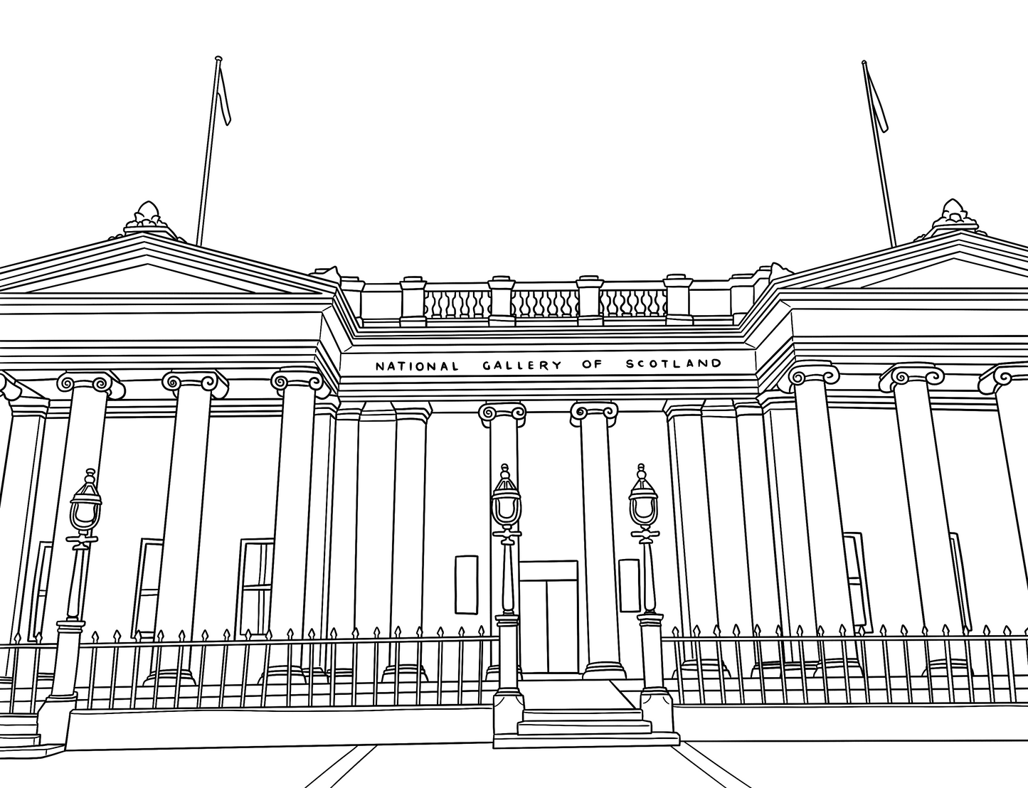 Edinburgh Colouring Book (A4)