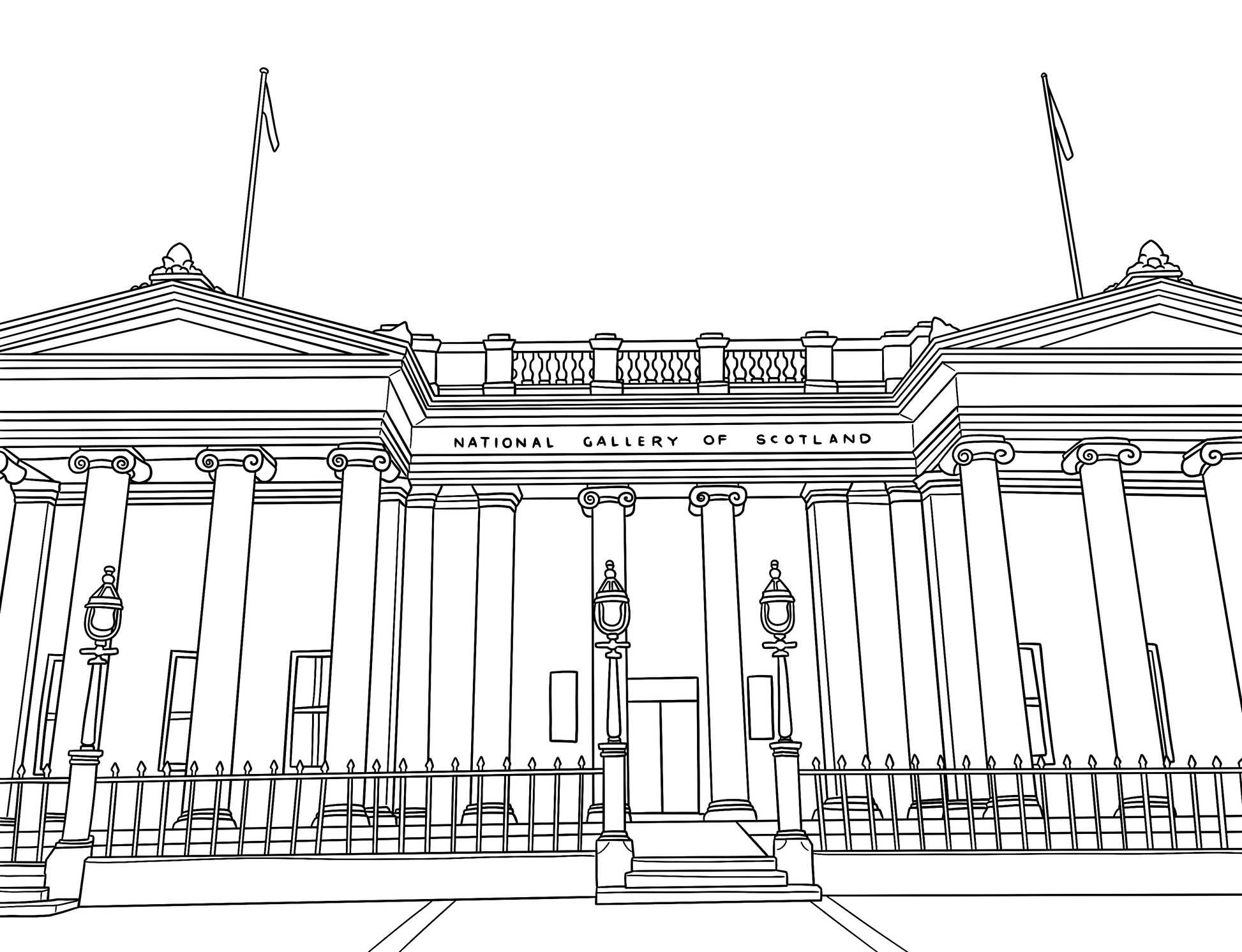 Edinburgh Colouring Book (A4)