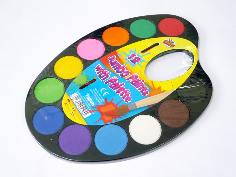 Jumbo Paint Palette with Brush