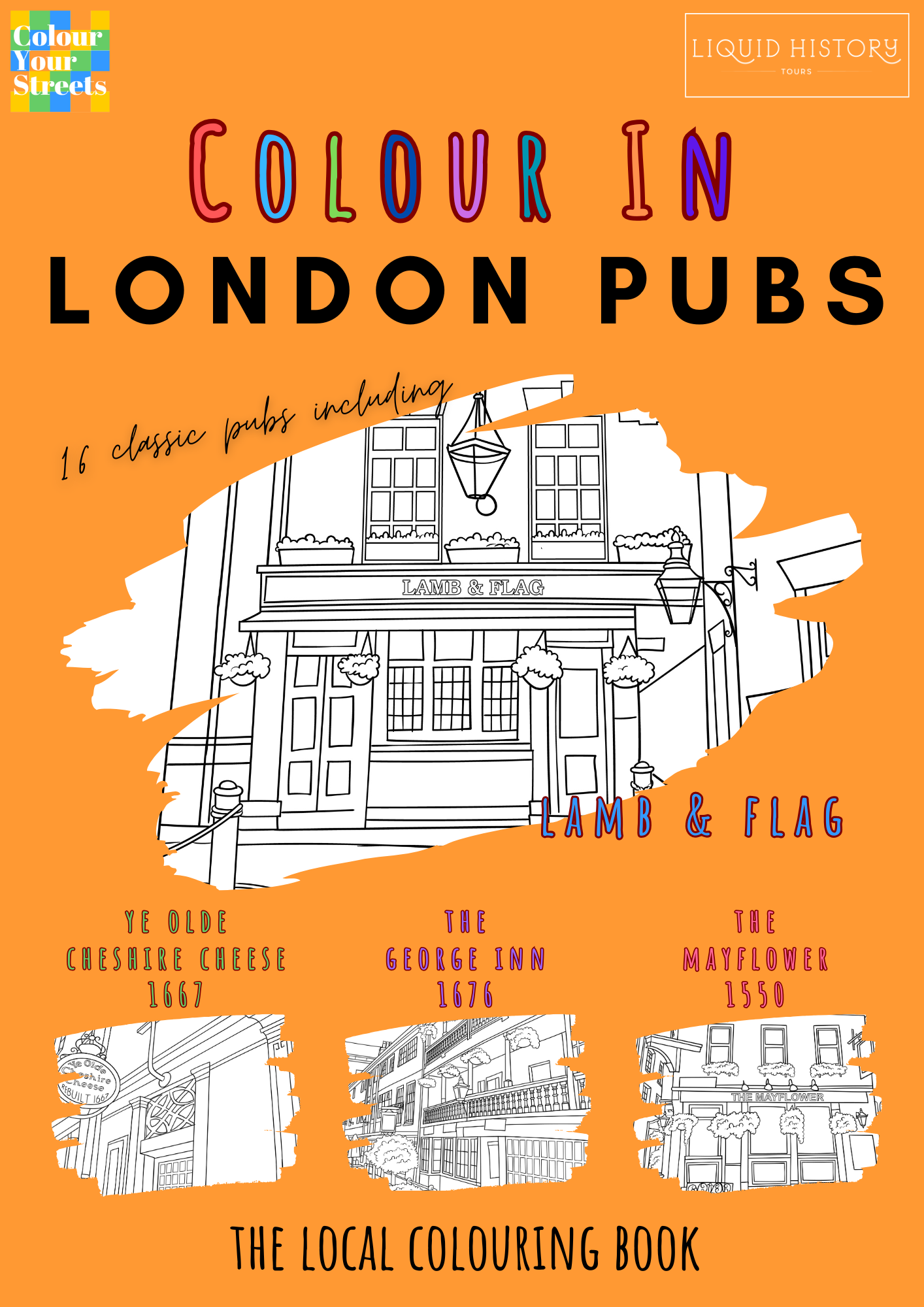 London Pubs Colouring Book (A4)