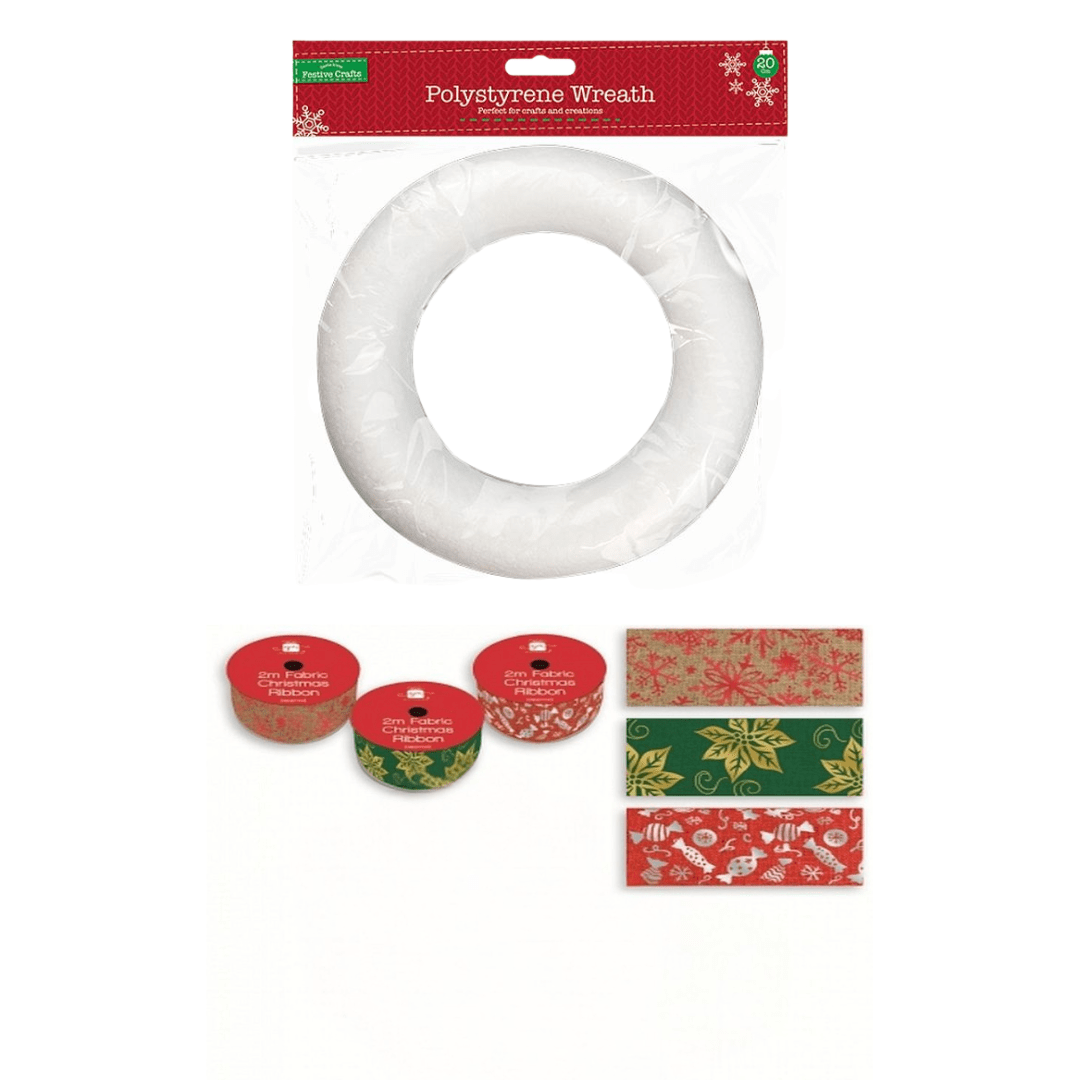 Make Your Own Festive Ribbon Wreath - Blue Rain Activity Store