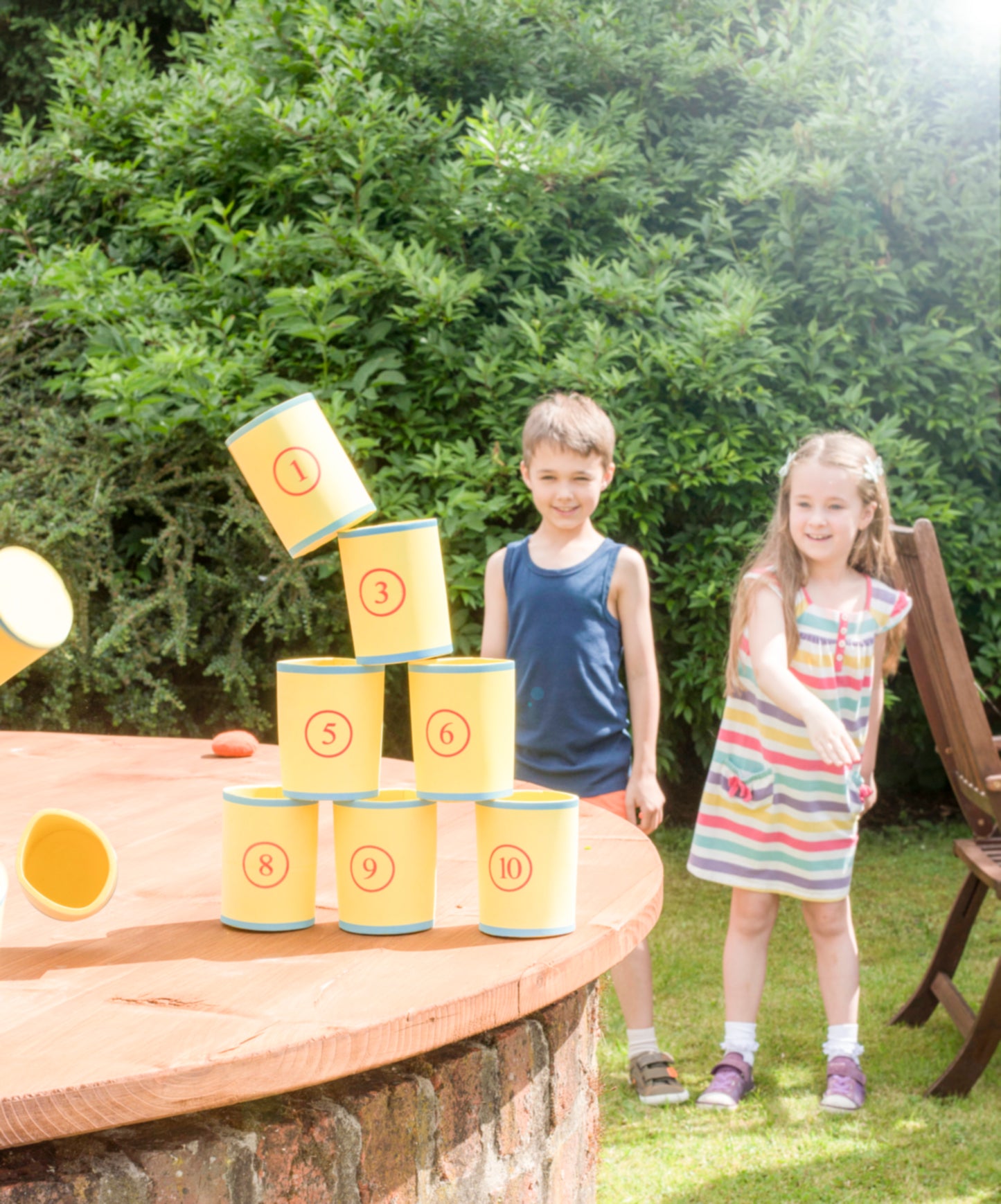 Fairground Target Game Foam Can Alley