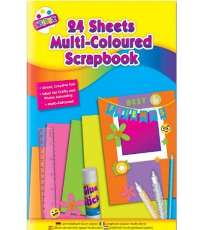 Multicoloured Scrap Books Pk6