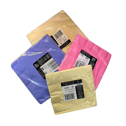 Disposable Napkins - Various Colours