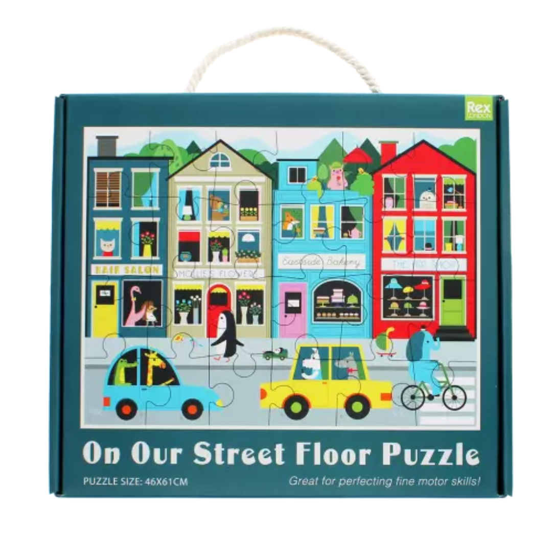 Floor Puzzle - On Our Street 24 Piece