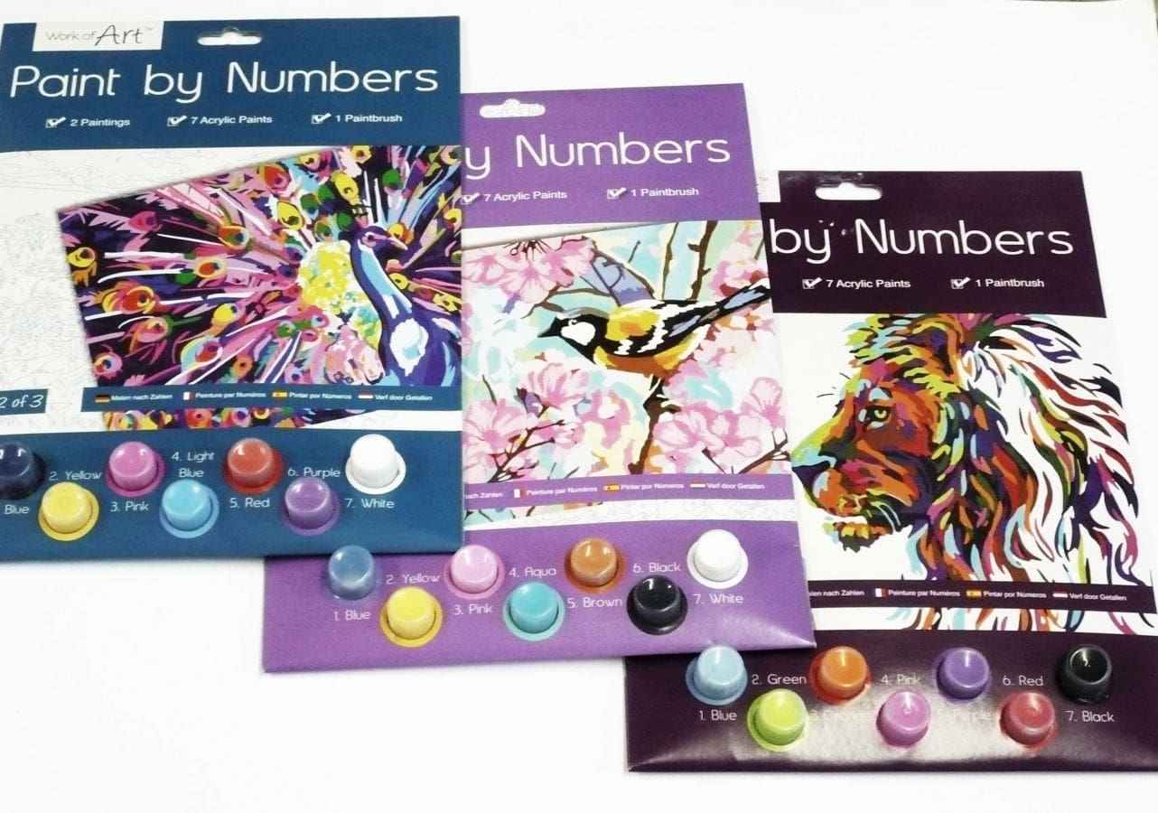 Paint By Numbers Art Trio