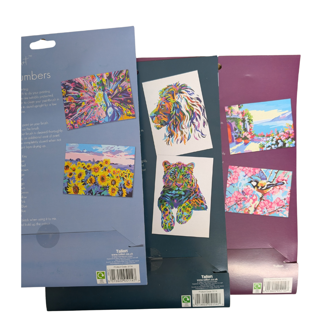 Paint By Numbers Art Trio