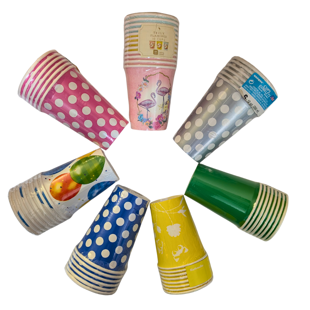 Disposable Cups Pk8 - Various Colours