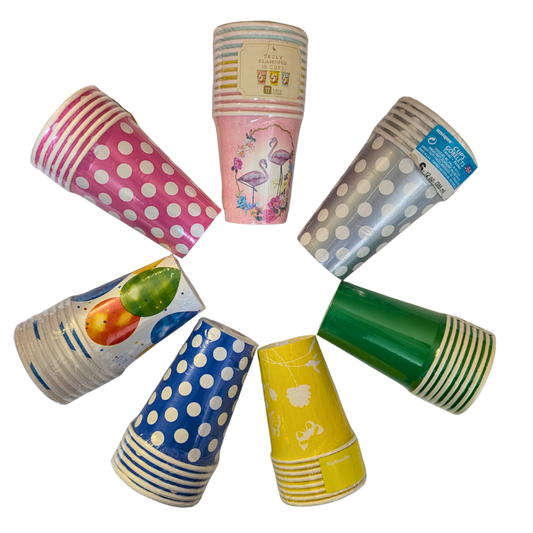 Disposable Cups Pk8 - Various Colours