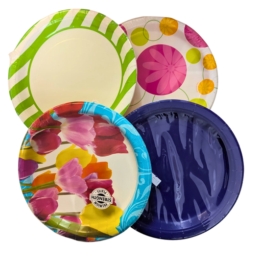 Disposable Party Plates - Various Colours