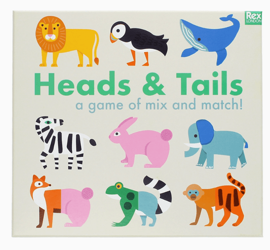 Colourful Creatures Heads & Tails Game Mix & Match Game - Blue Rain Activity Store