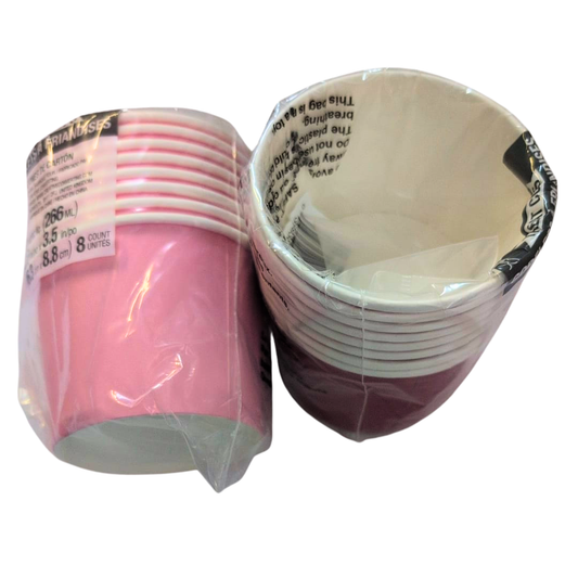Disposable Snack Pots / Sorting Cups Pk8 - Various Colours