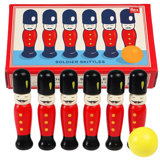 Wooden Soldier Skittles Set