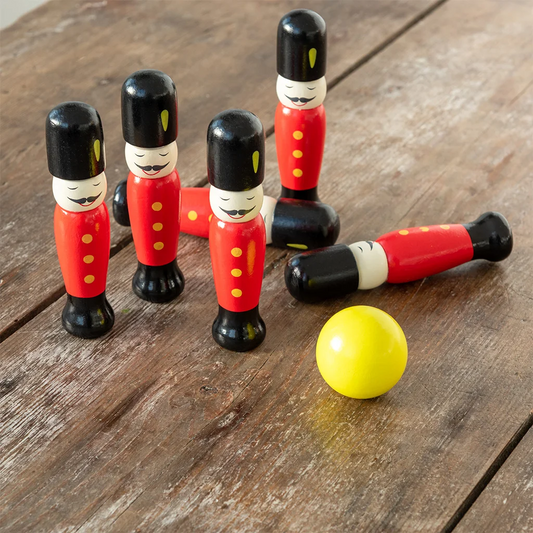 Wooden Soldier Skittles Set