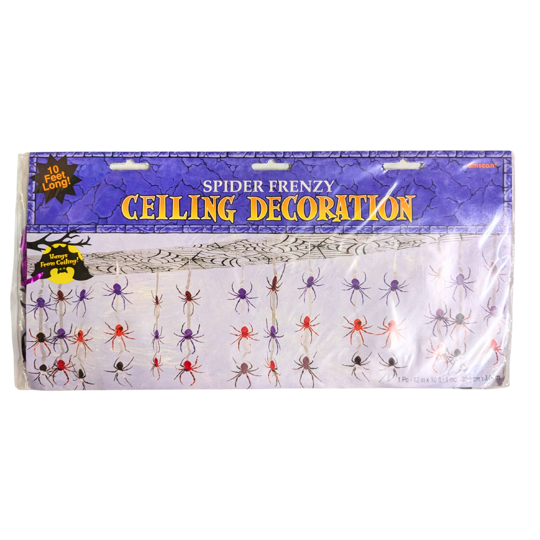 Spooky Spider Ceiling Decorations