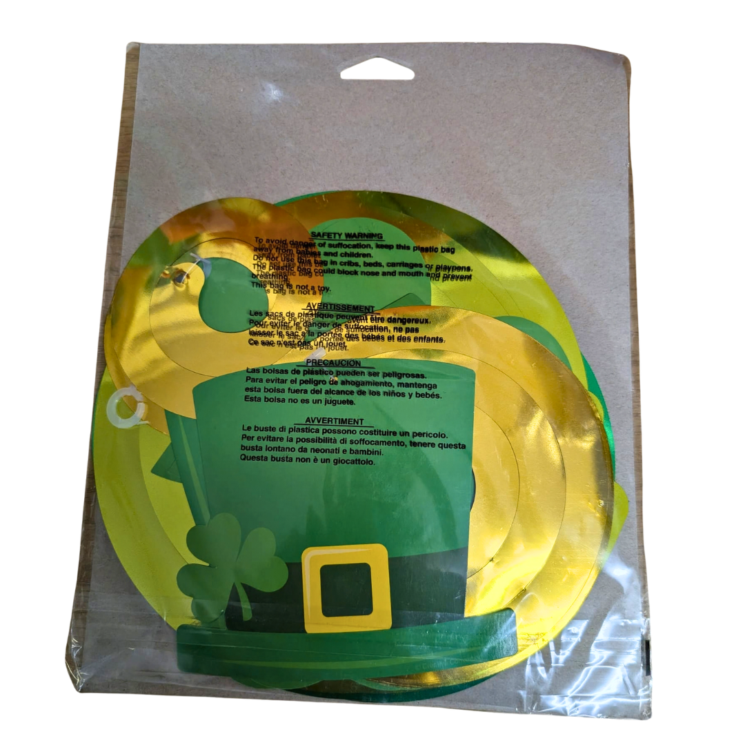 St Patrick's Day Hanging Swirl Shamrock Decorations