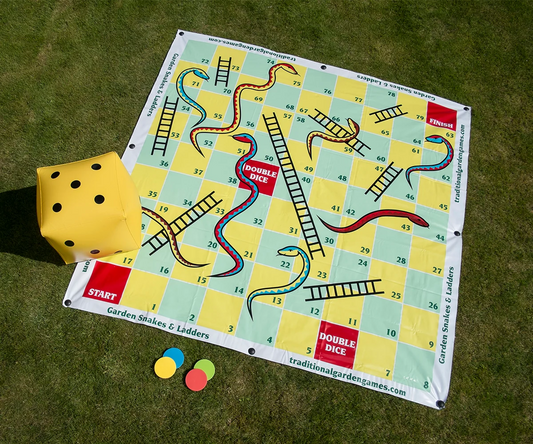 Traditional Garden Games Giant Snakes & Ladders Game