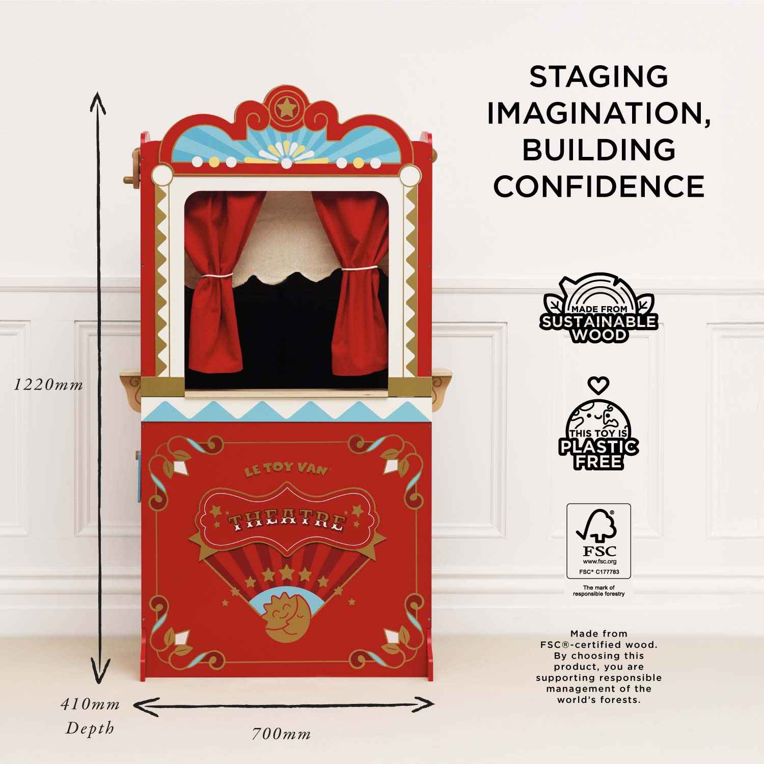 Retro Toy Puppet Theatre