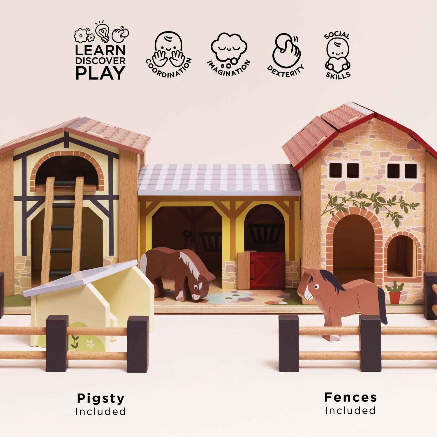 Wooden Farmyard Stables
